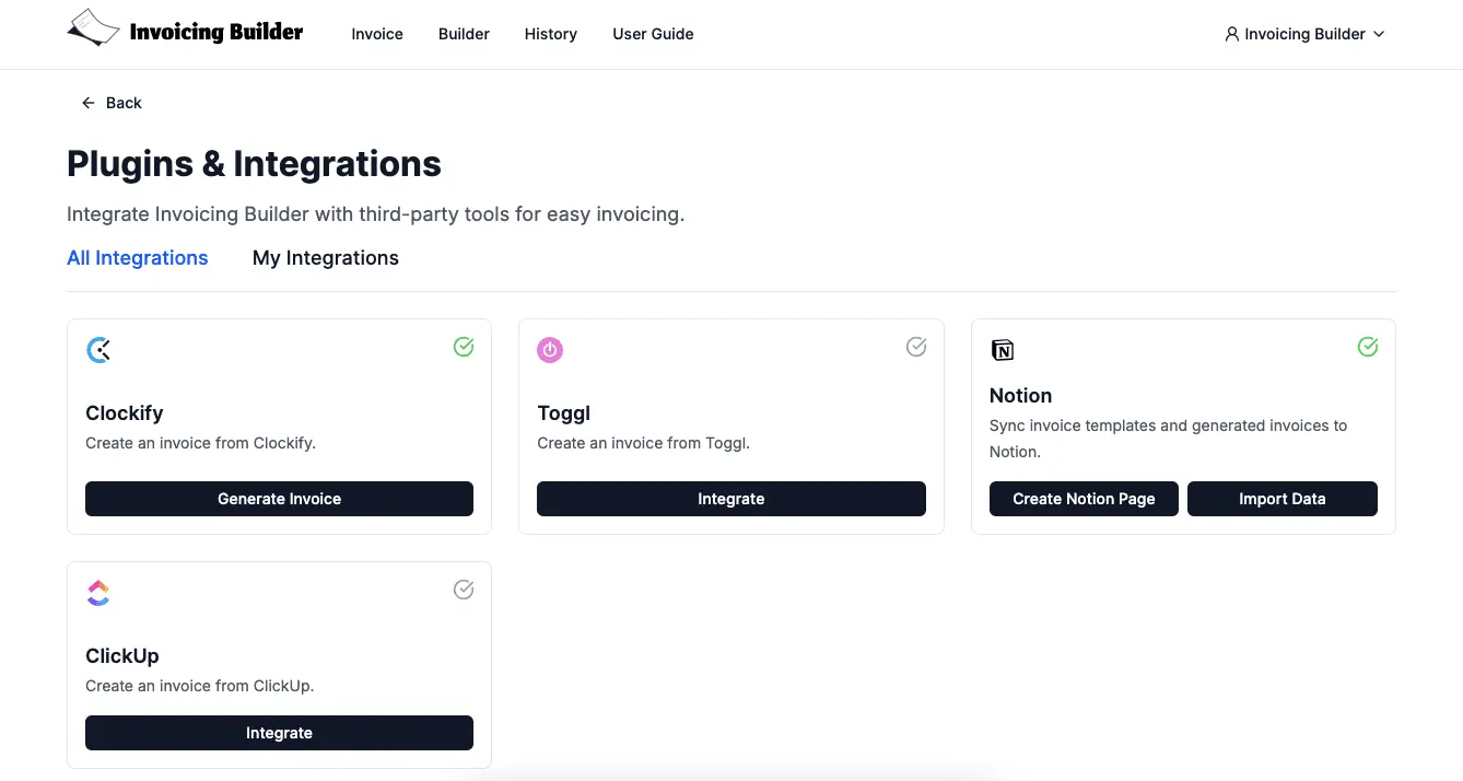 Screenshot 3 of Invoicing Builder