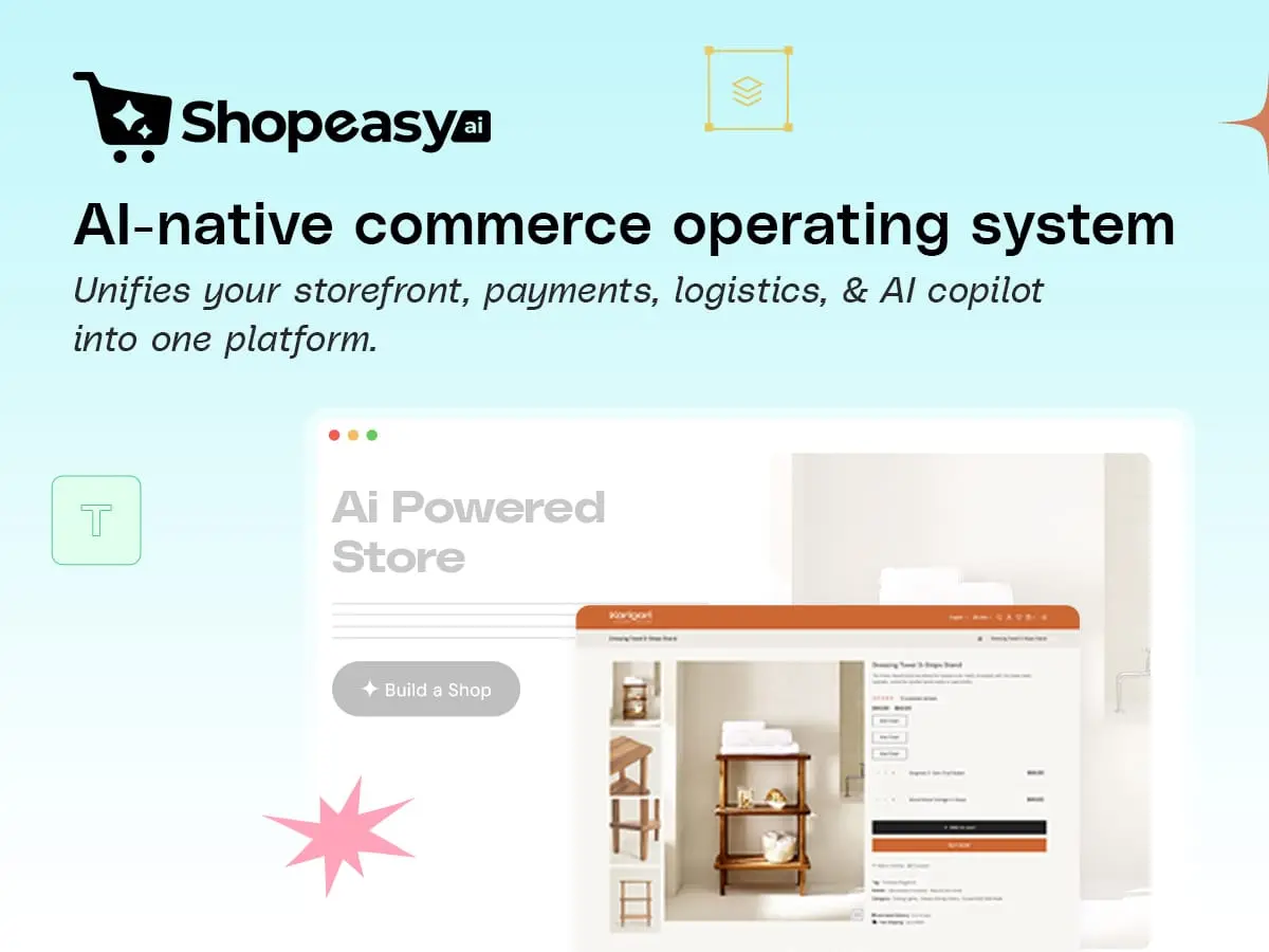 Screenshot 1 of Shopeasy AI-native Commerce OS
