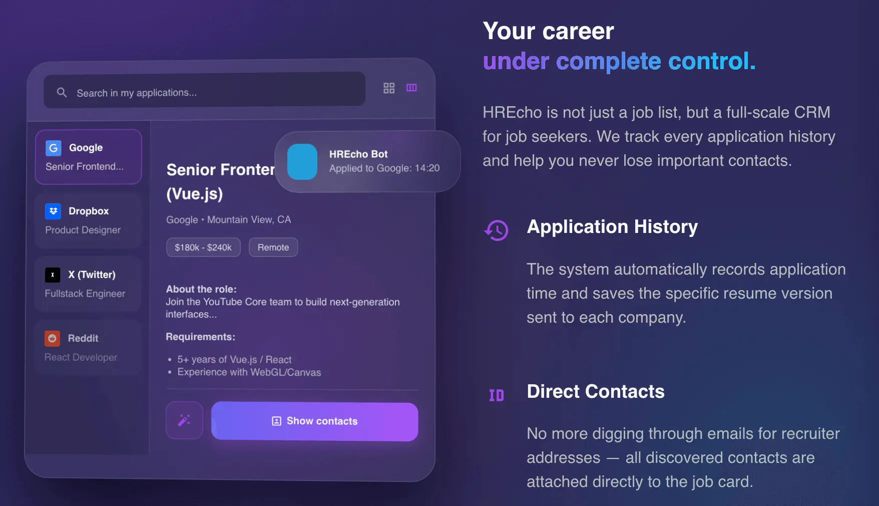 Screenshot 1 of HREcho