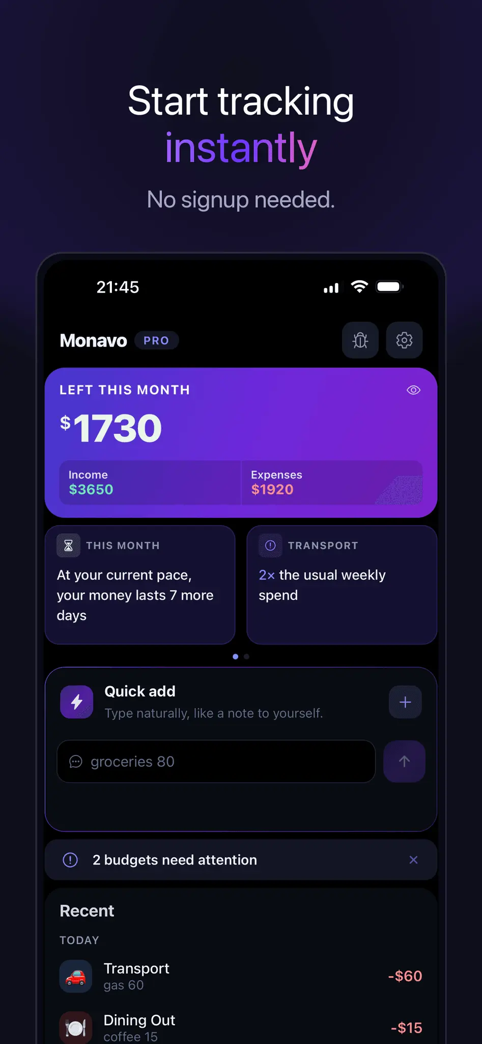 Screenshot 6 of Monavo - Expense Tracker