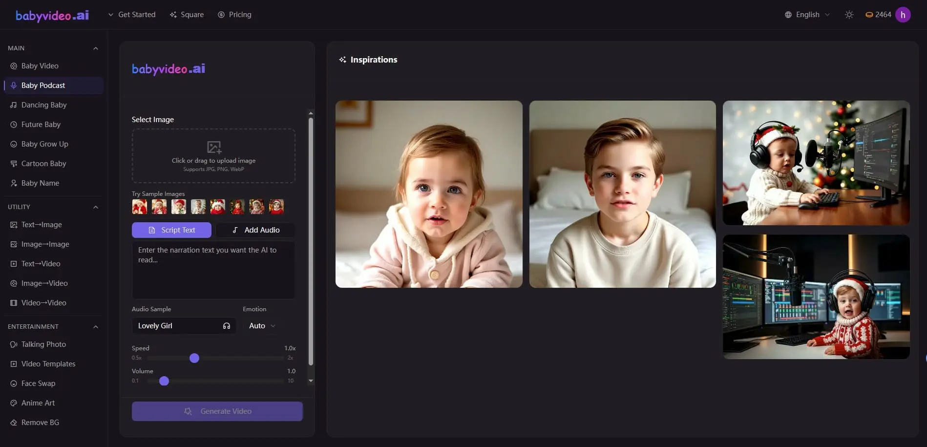 Screenshot 1 of Free AI Baby Video Generator