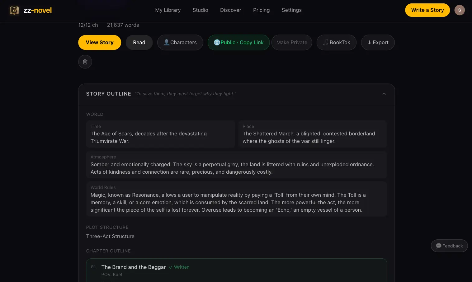 Screenshot 6 of zz-novel