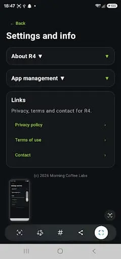Screenshot 1 of R4