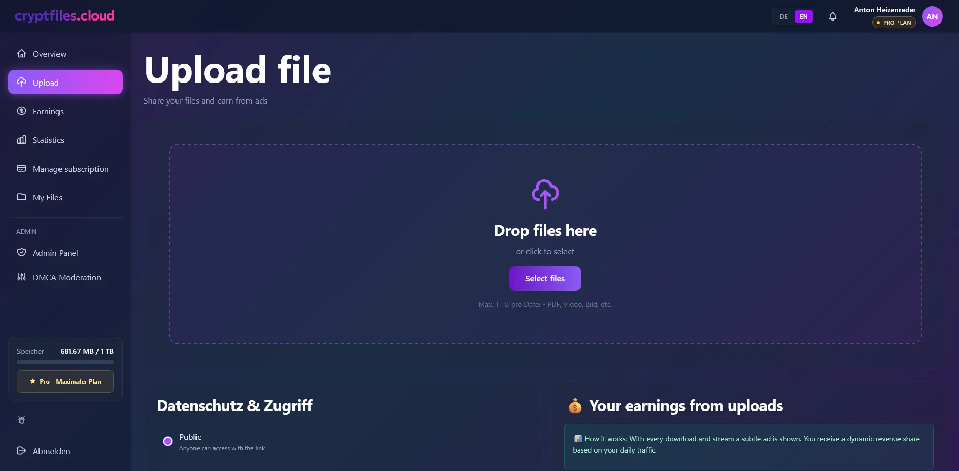 Screenshot 2 of cryptfiles.cloud
