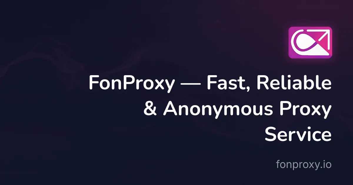 Screenshot 1 of FonProxy