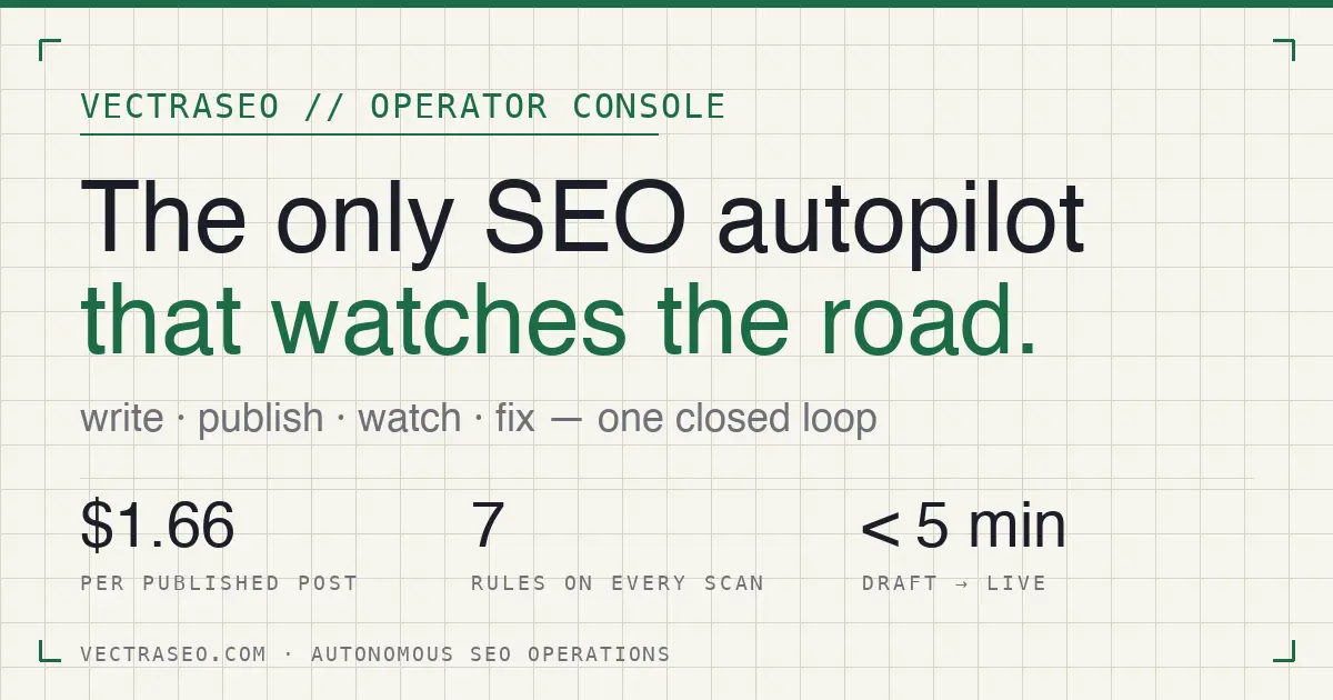 Screenshot 1 of VectraSEO