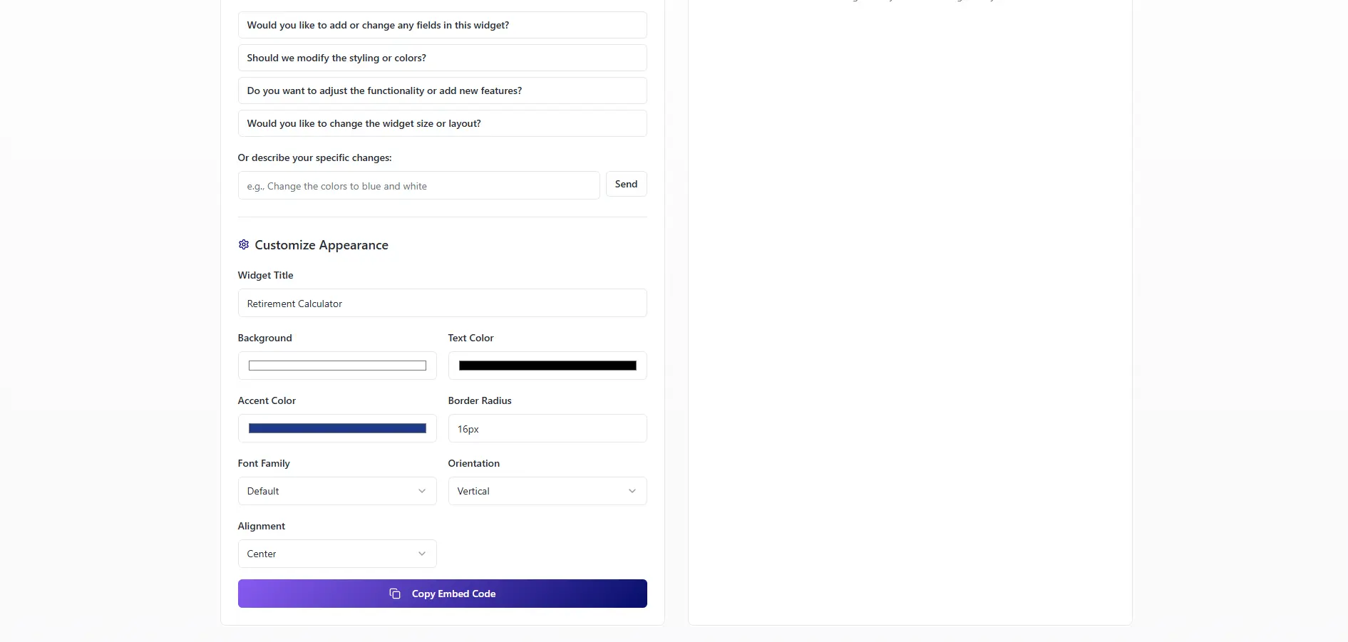 Screenshot 2 of WidgetlyAI