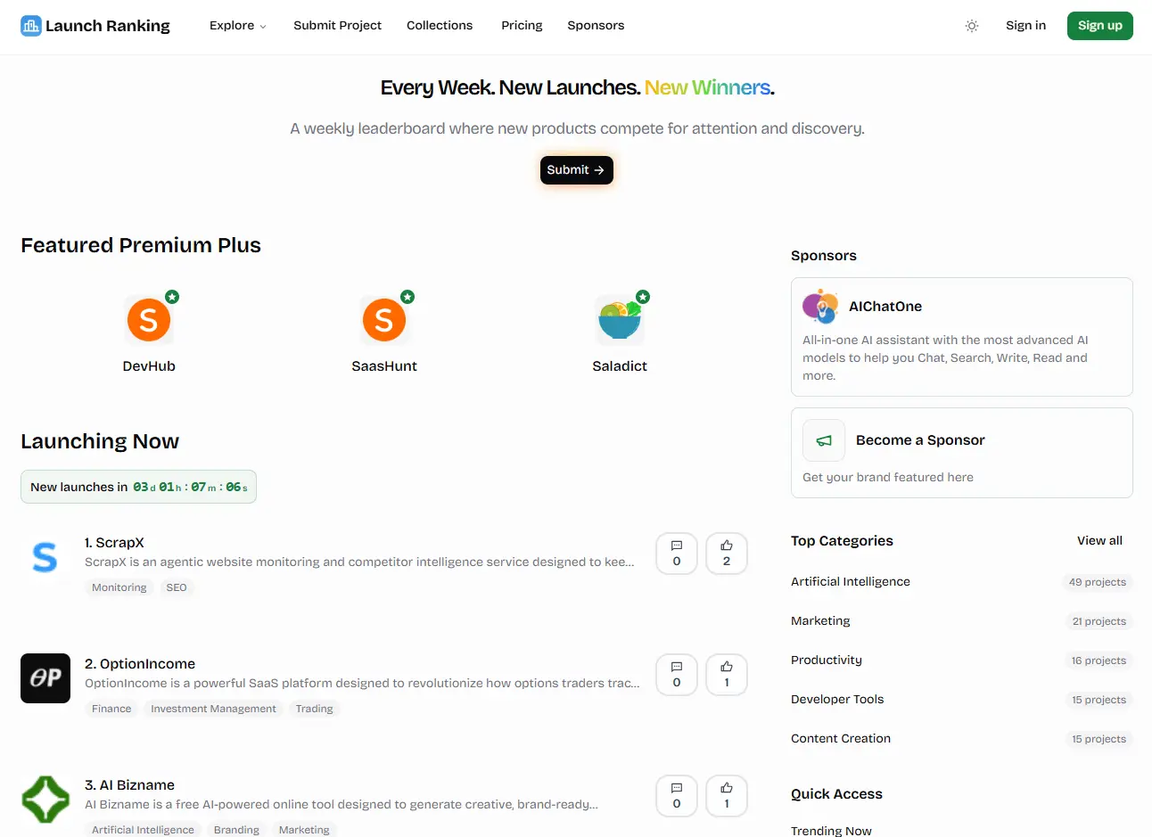 Screenshot 1 of Launch Ranking