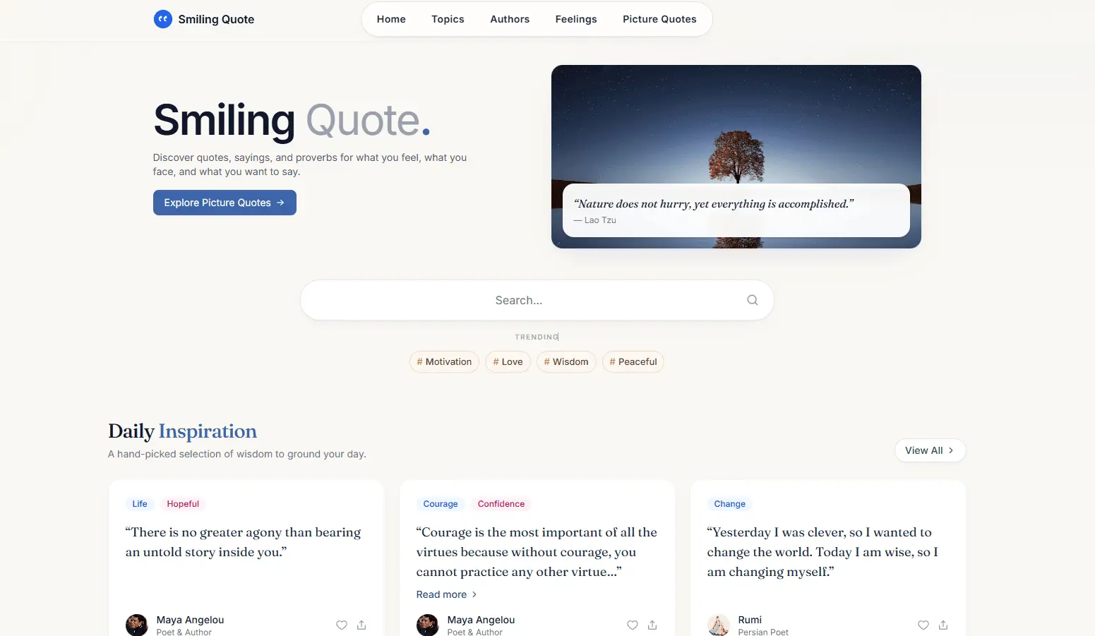 Screenshot 1 of SmilingQuote
