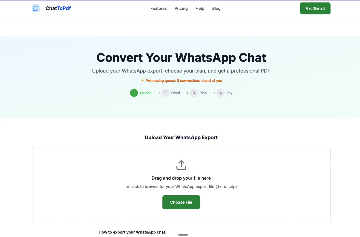 Screenshot 1 of ChatToPdf