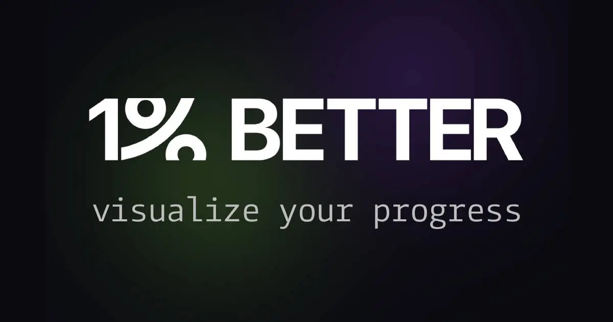 Screenshot 1 of 1% Better: Progress Tracker