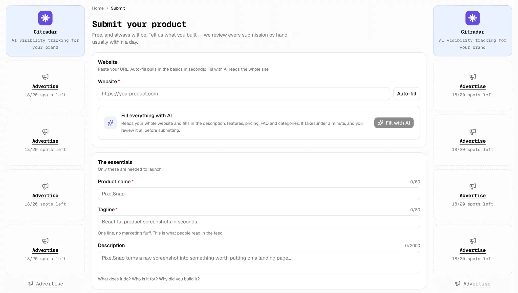 Screenshot 2 of IndieLaunch