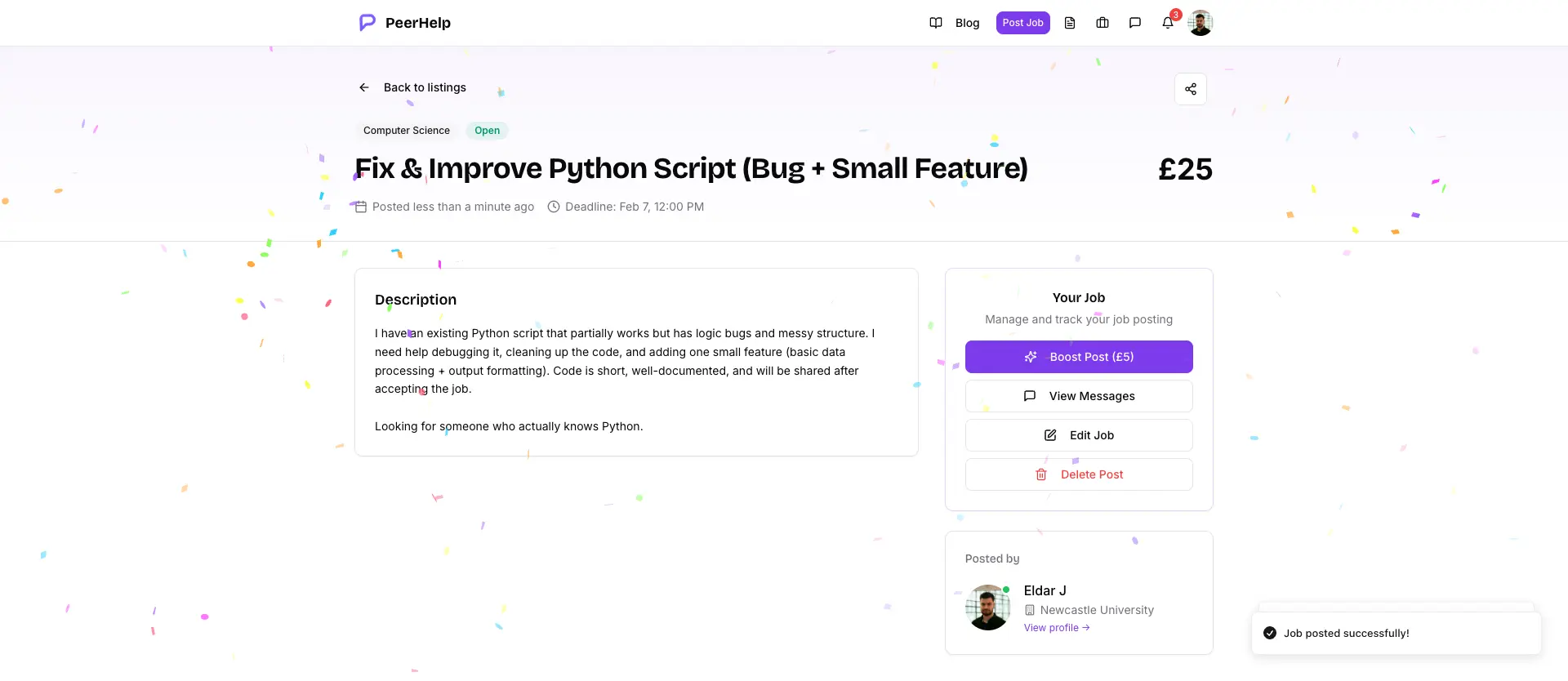 Screenshot 2 of PeerHelp