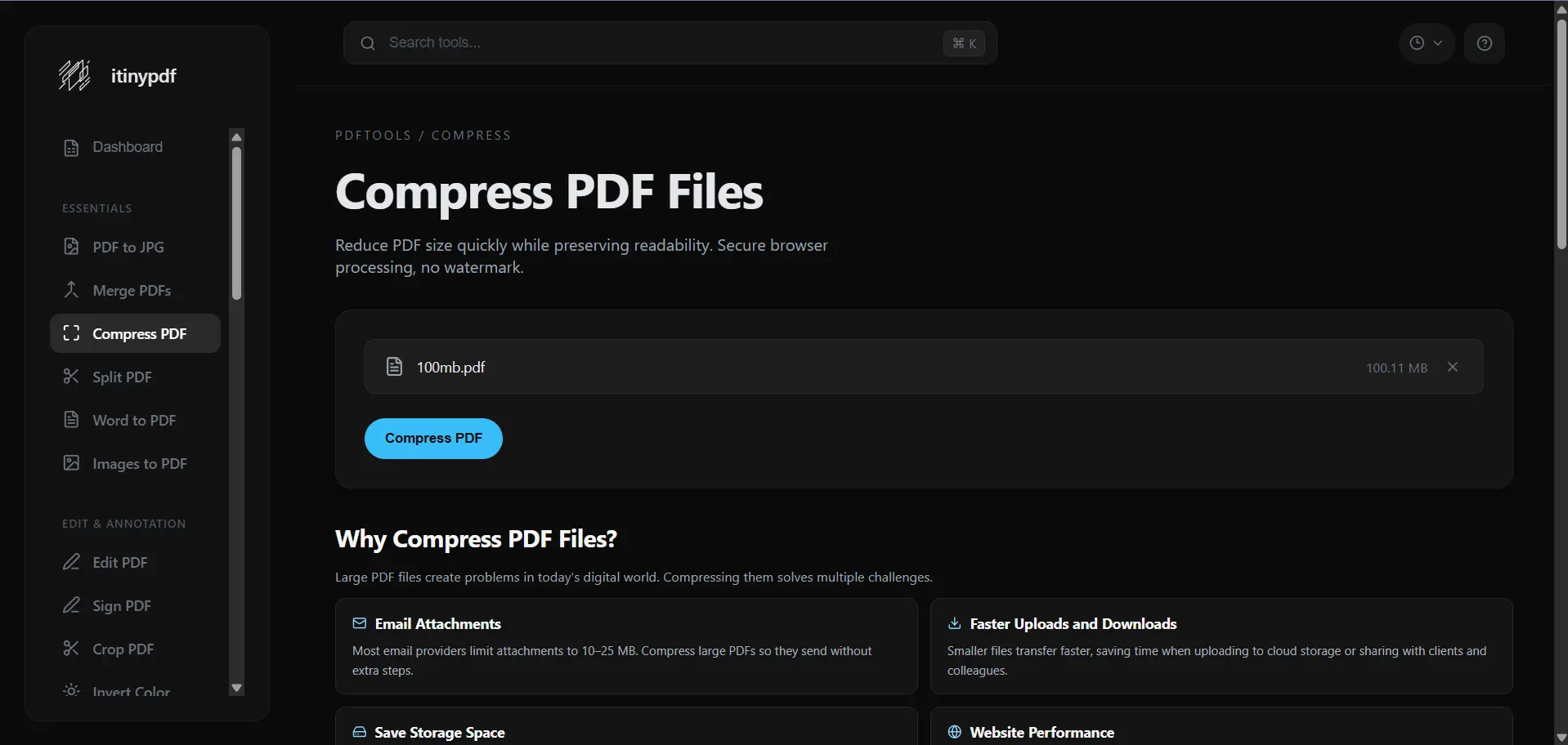 Screenshot 3 of itinypdf