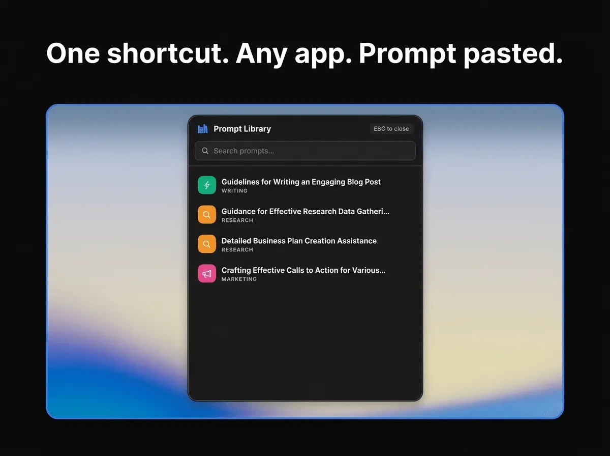 Screenshot 1 of PromptMan