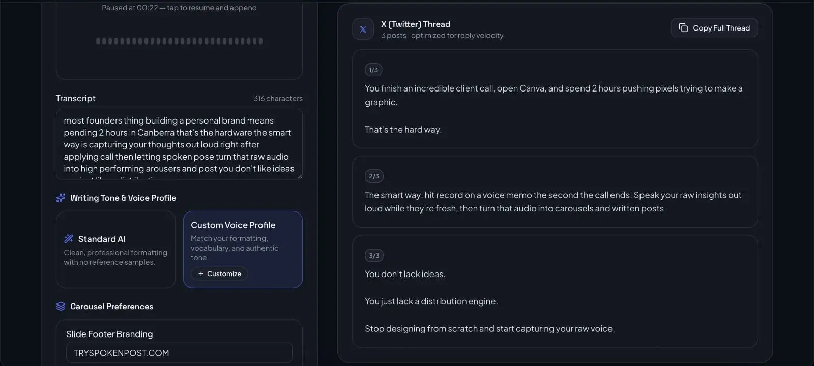 Screenshot 5 of SpokenPost