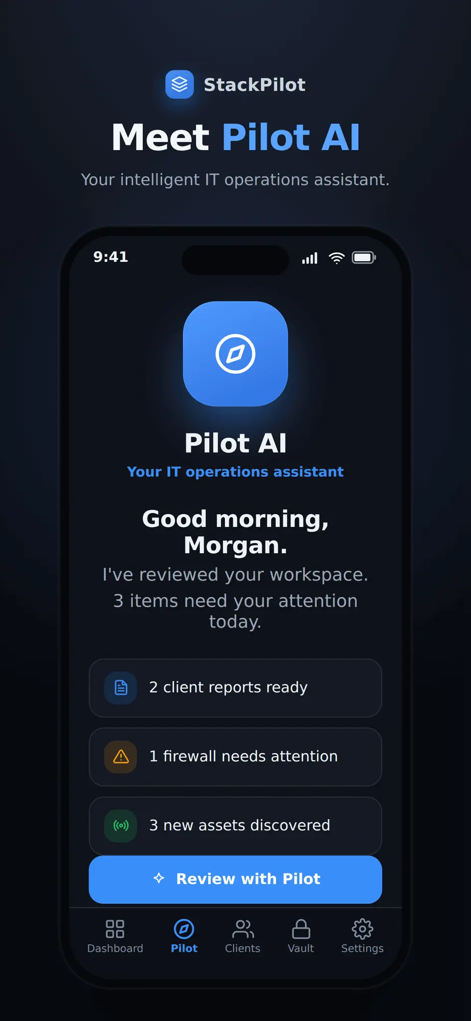 Screenshot 1 of StackPilot IT
