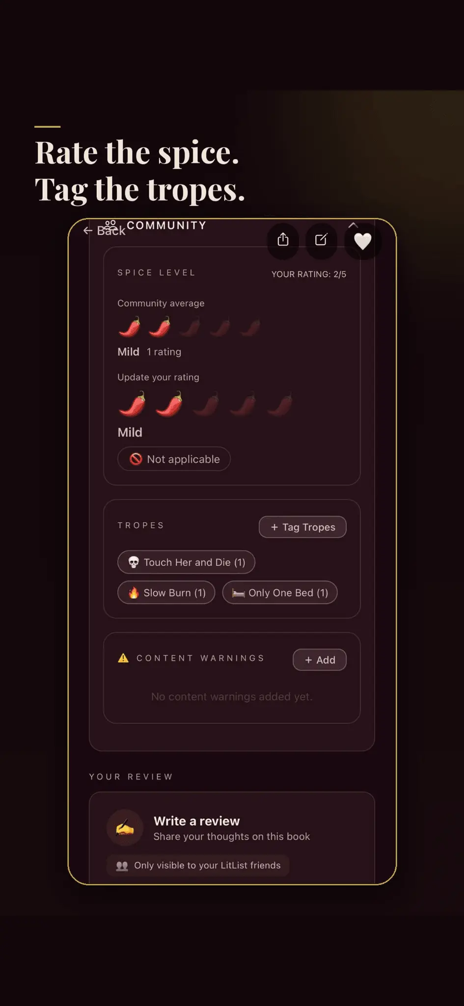 Screenshot 3 of LitList: Book Tracker & TBR