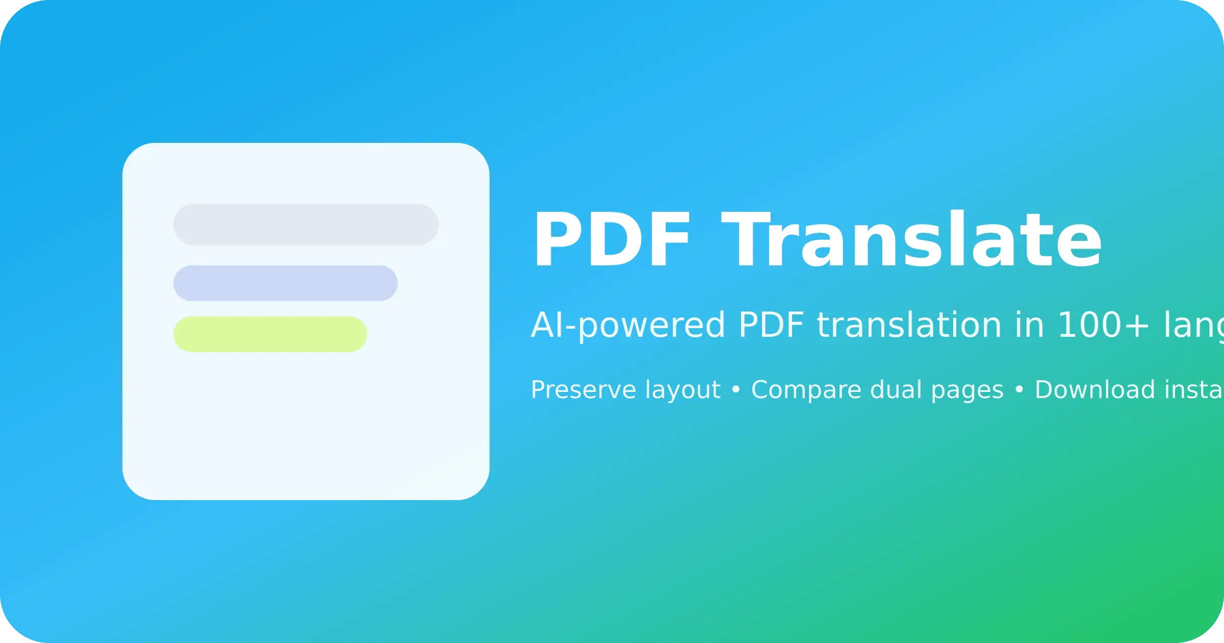 Screenshot 1 of PDF Translate