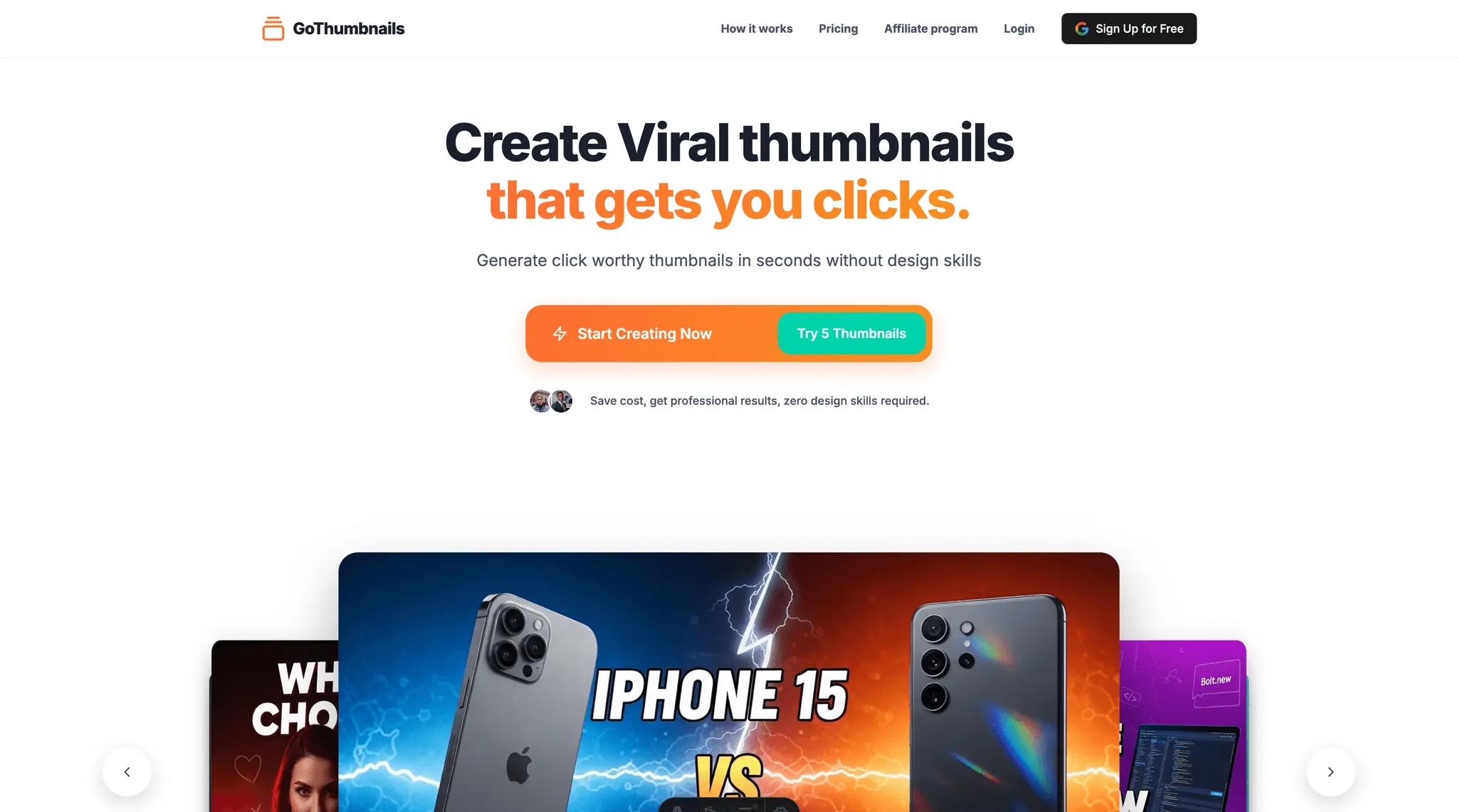 Screenshot 1 of GoThumbnails