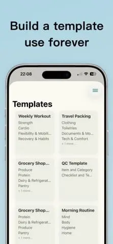 Screenshot 3 of Wholistic: recurring checklist