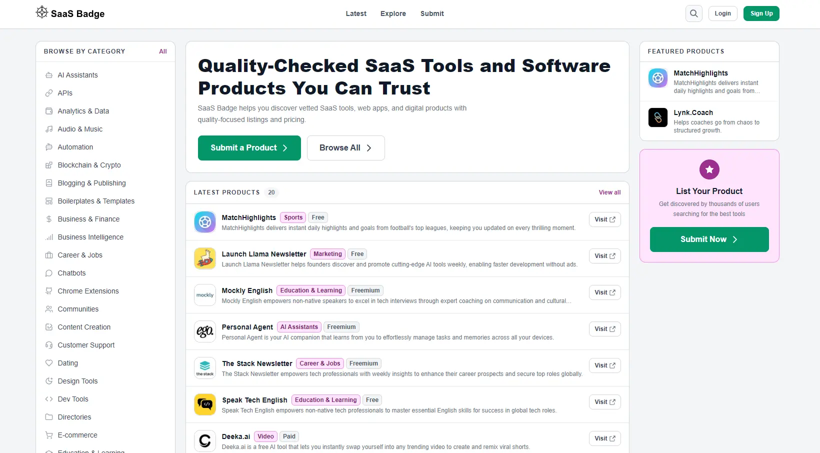 Screenshot 1 of SaaS Badge