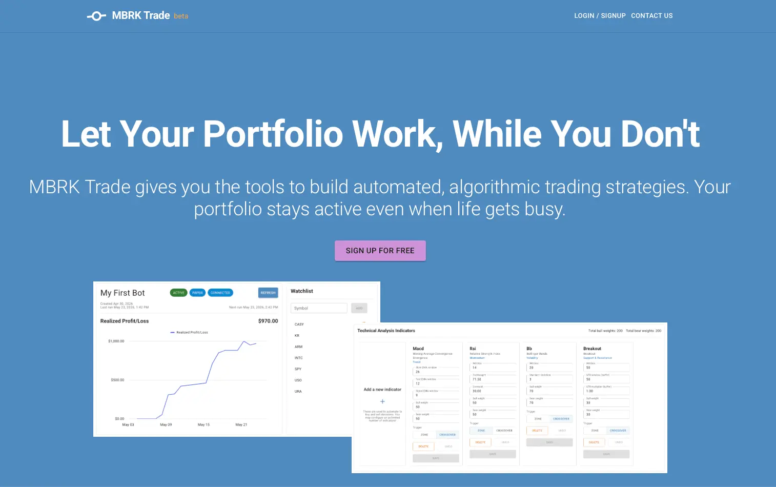 Screenshot 1 of MBRK Trade