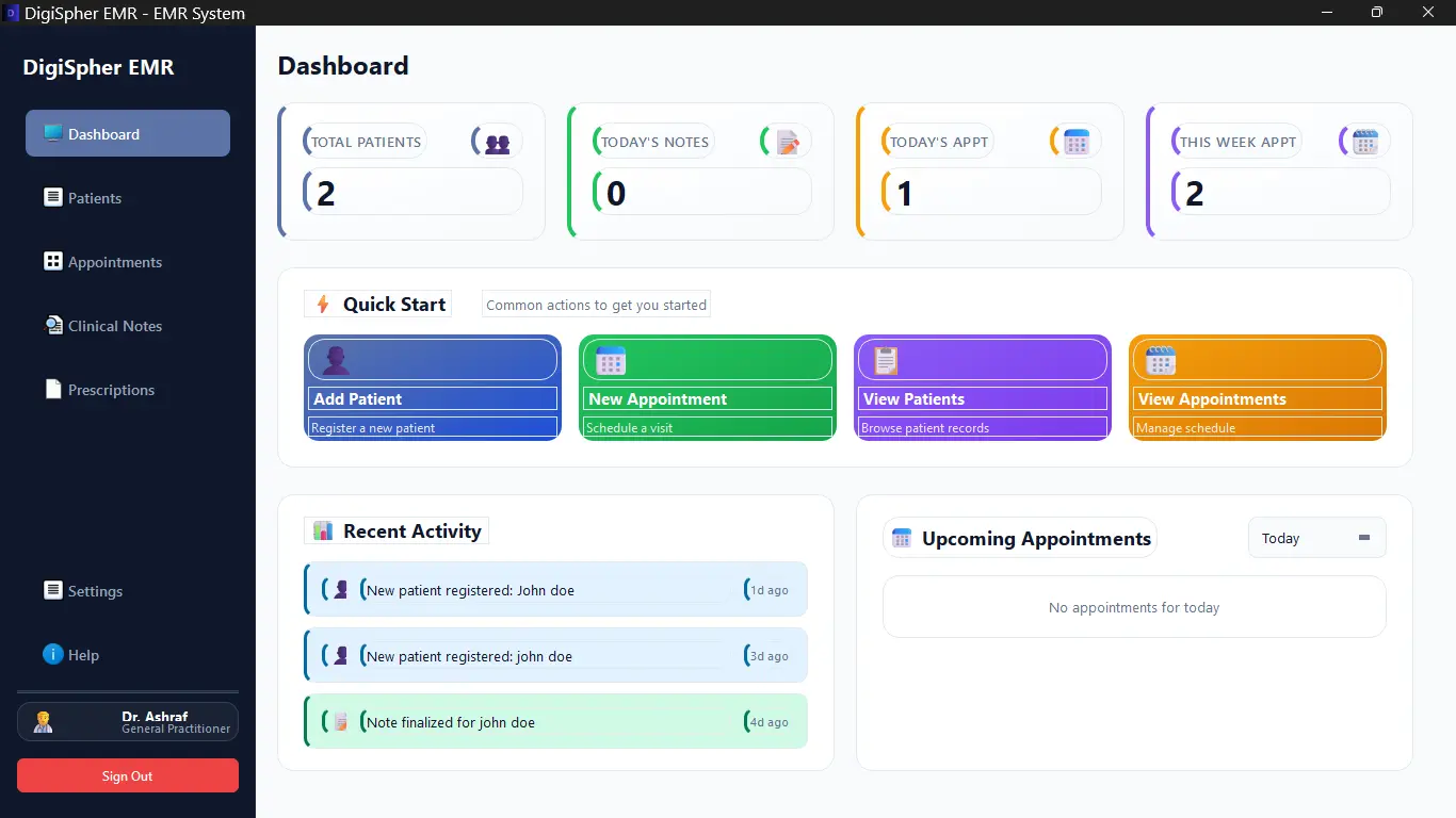 Screenshot 6 of DigiSpher EMR v1.1