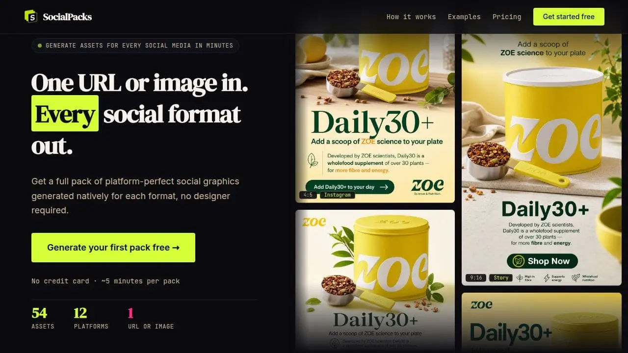 Screenshot 1 of SocialPacks