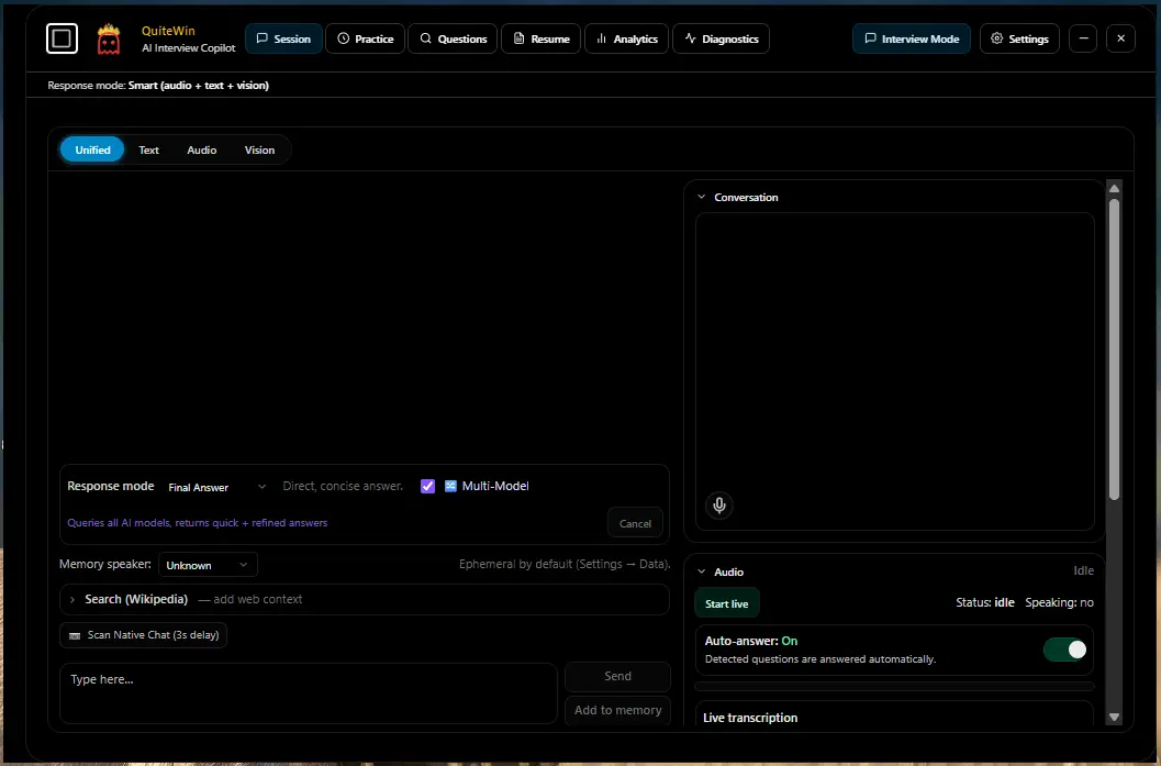 Screenshot 1 of QuiteWin