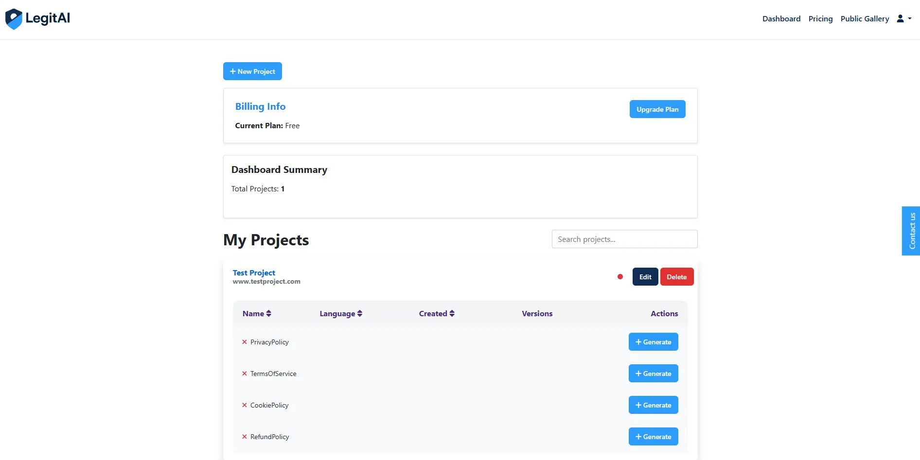Screenshot 3 of LegitAI Legal pages in minutes. AI-smart