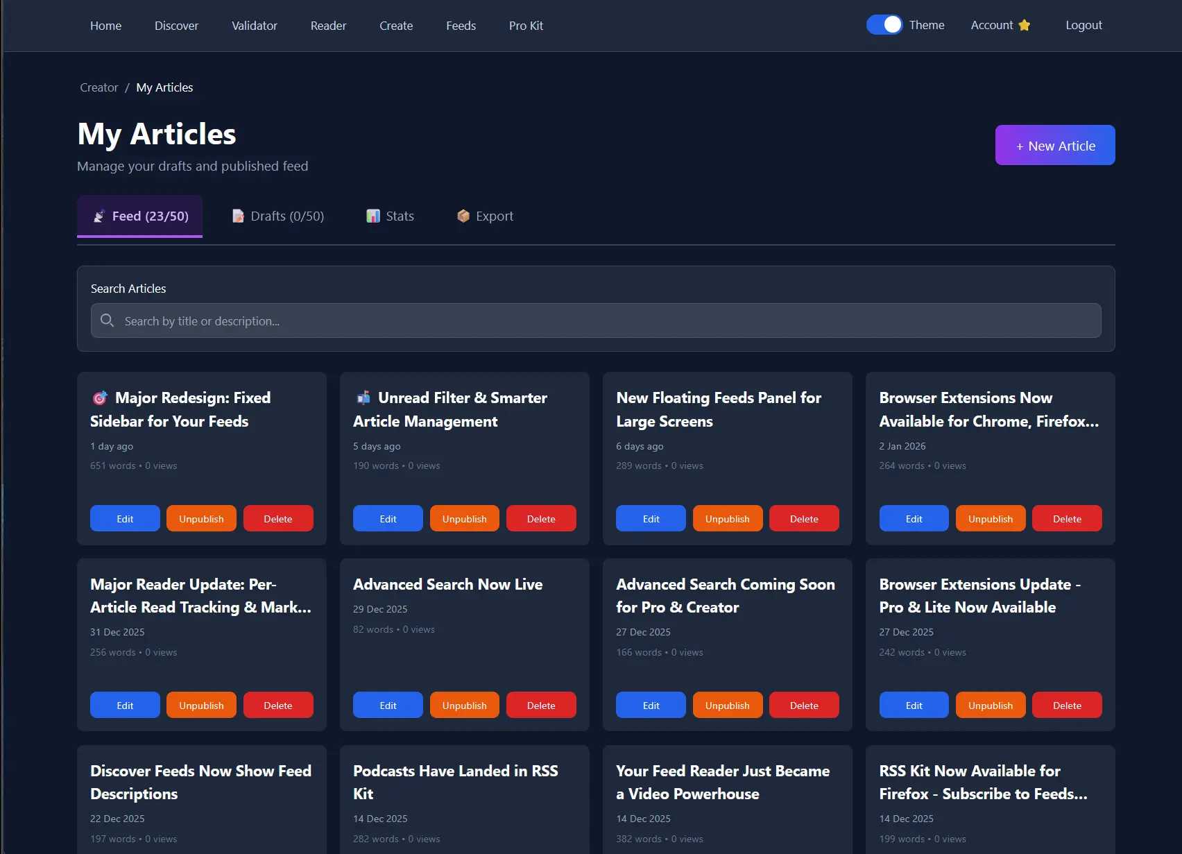 Screenshot 7 of RSS Kit