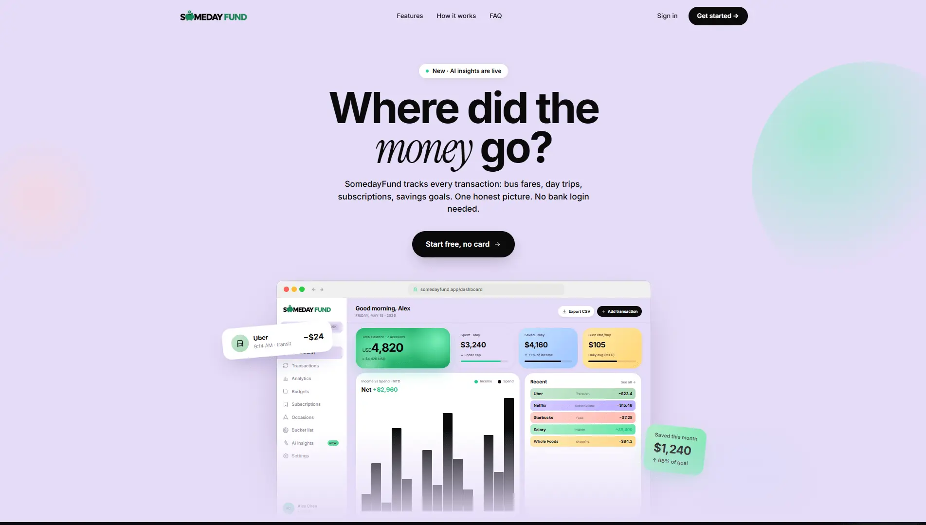 Screenshot 1 of SomedayFund