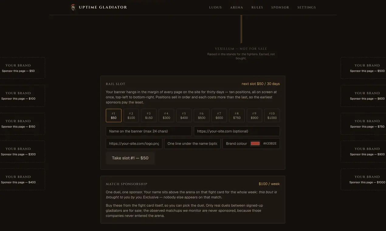 Screenshot 3 of Uptime Gladiator