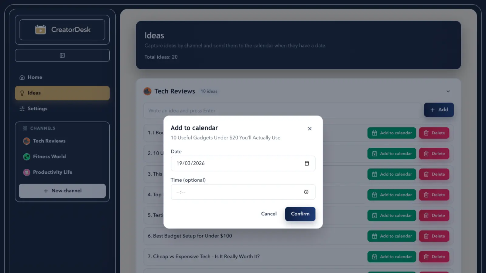 Screenshot 4 of CreatorDesk