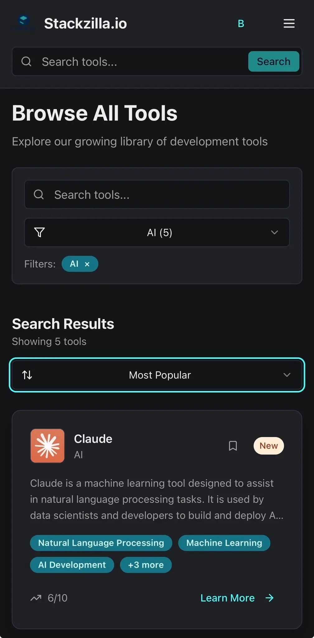 Screenshot 3 of Stackzilla.io