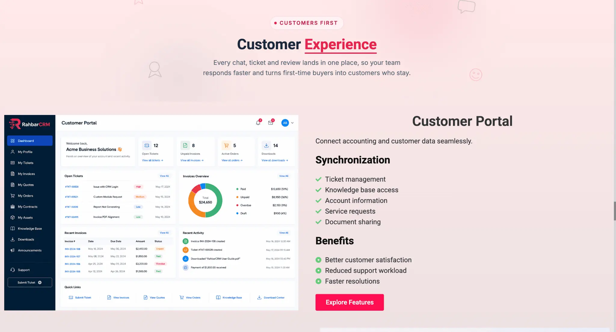 Screenshot 1 of RahbarCRM