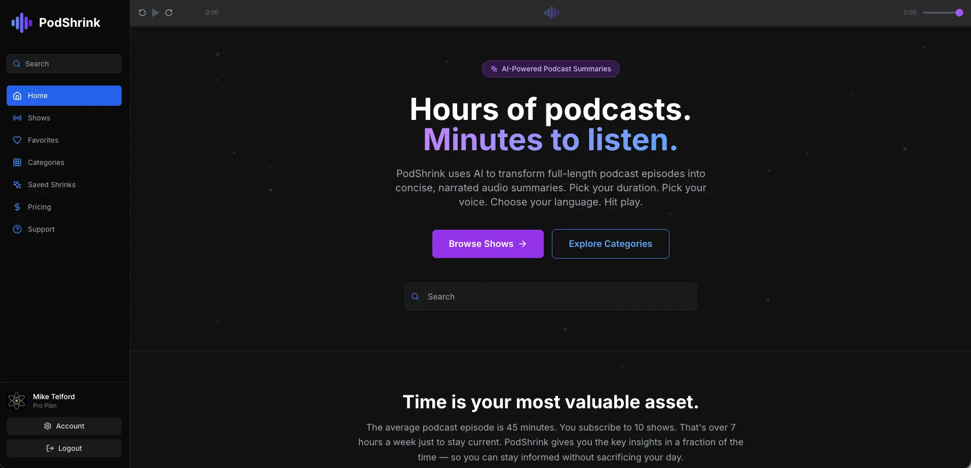 Screenshot 1 of PodShrink