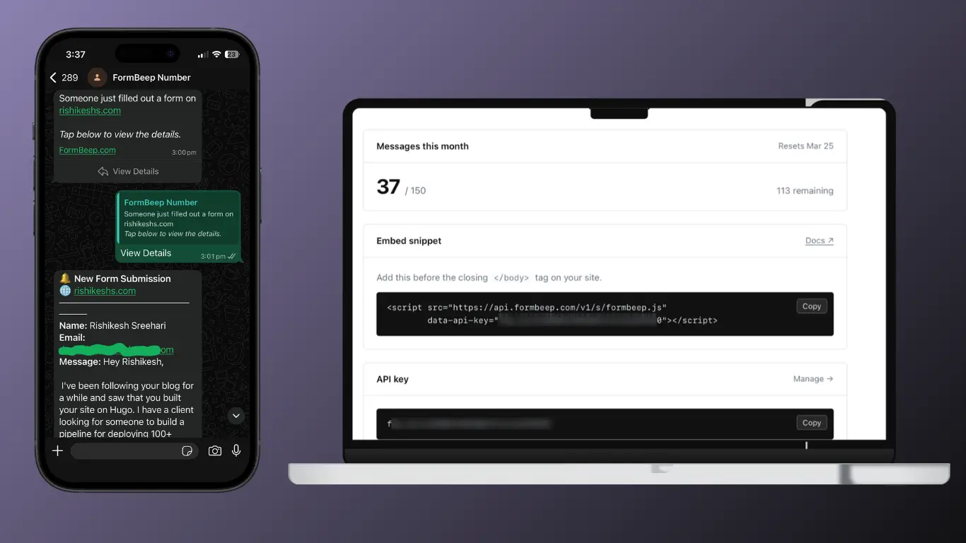 Screenshot 2 of FormBeep