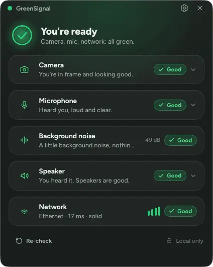 Screenshot 1 of GreenSignal