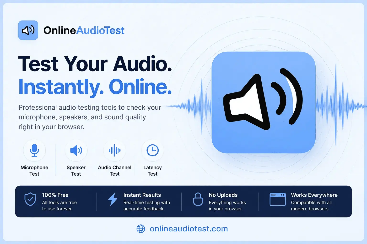 Screenshot 1 of Online Audio Test