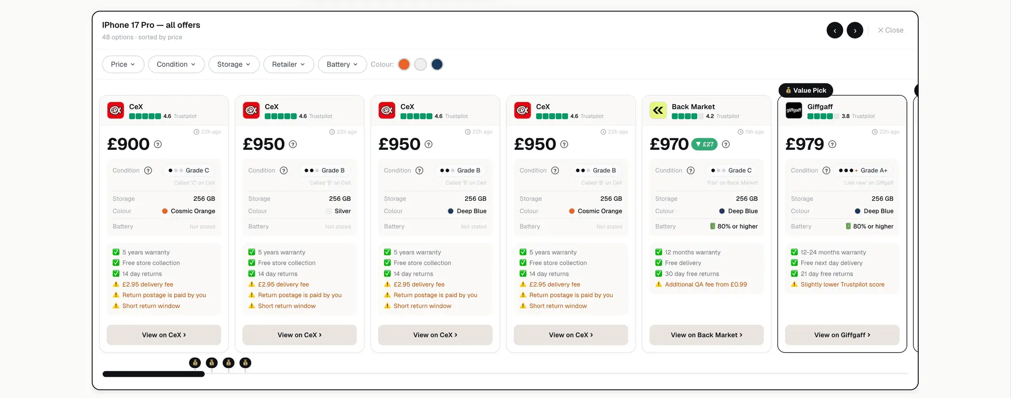 Screenshot 3 of Refurbwatch