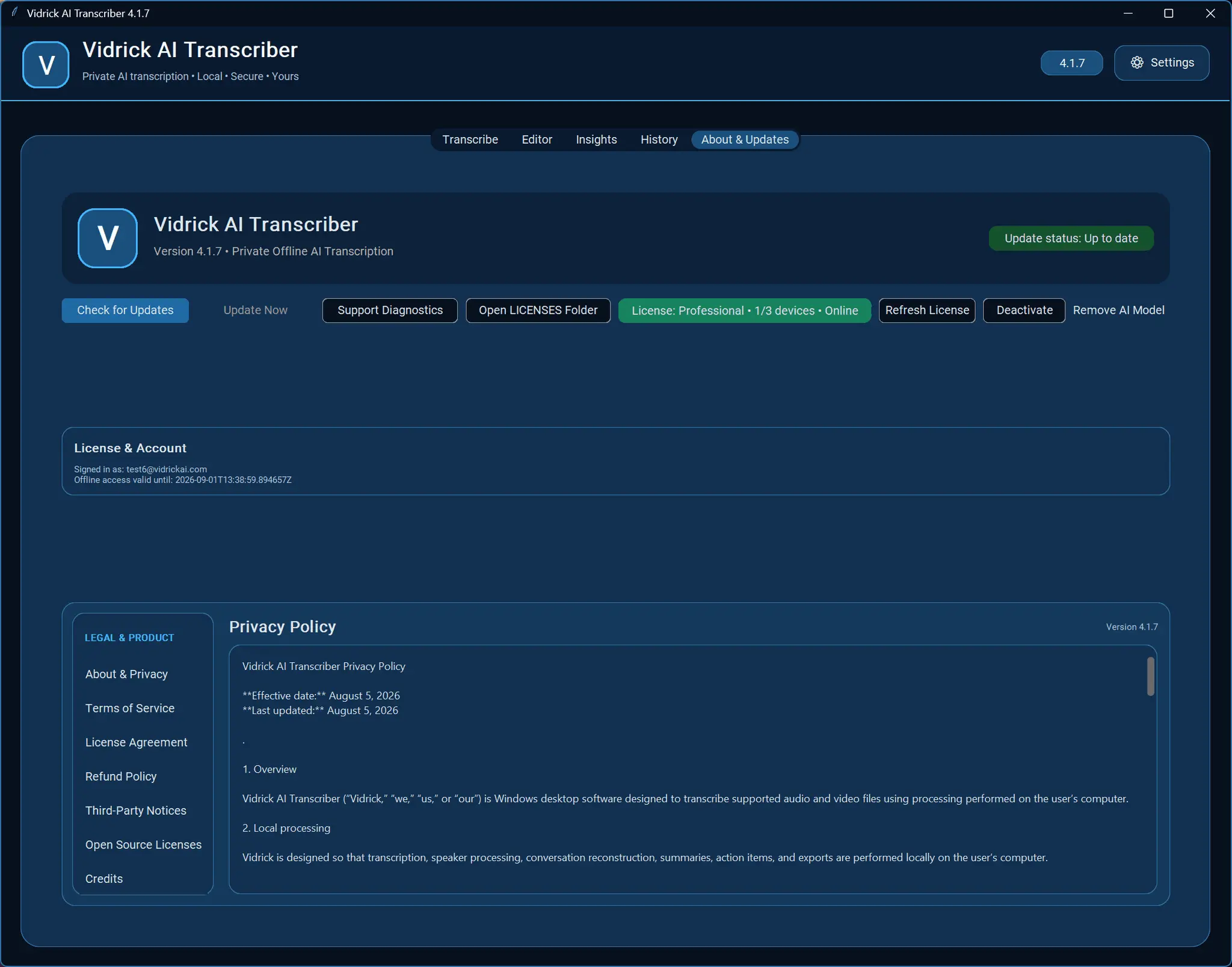 Screenshot 5 of Vidrick AI Transcriber