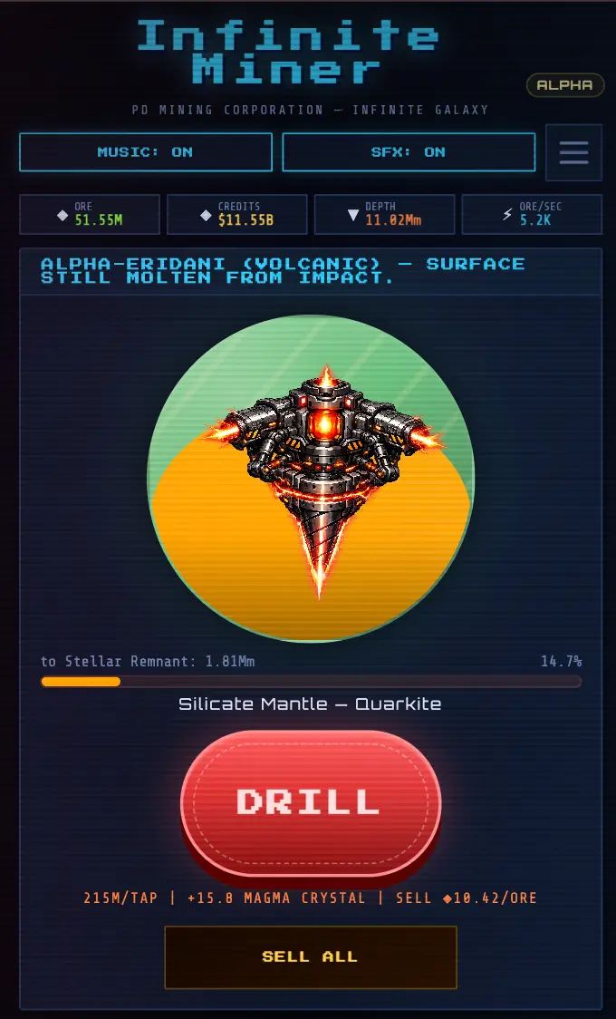 Screenshot 1 of Infinite Miner