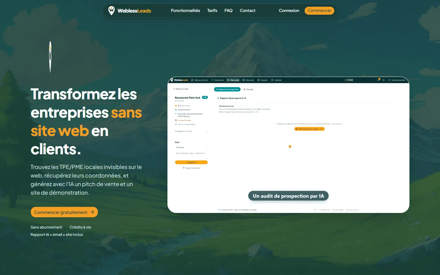 Screenshot 3 of WeblessLeads