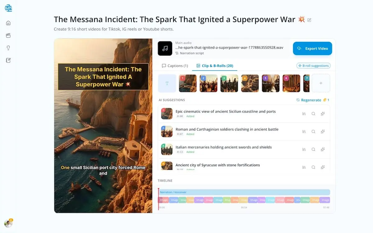 Screenshot 1 of Narasi AI