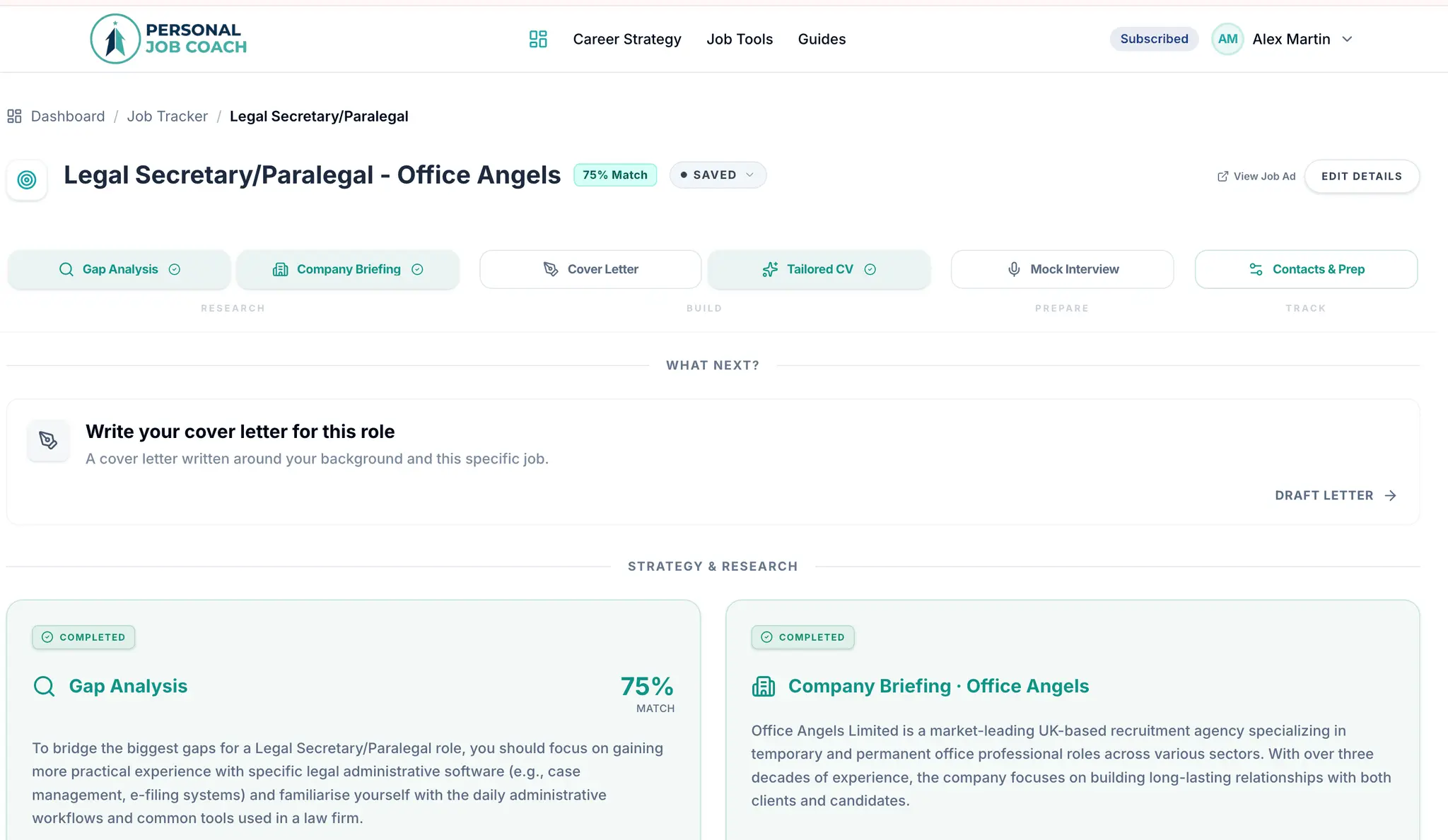 Screenshot 2 of Personal Job Coach