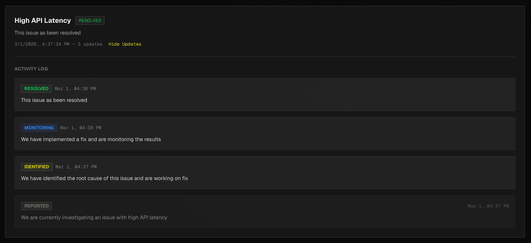 Screenshot 5 of QUICCSTATUS