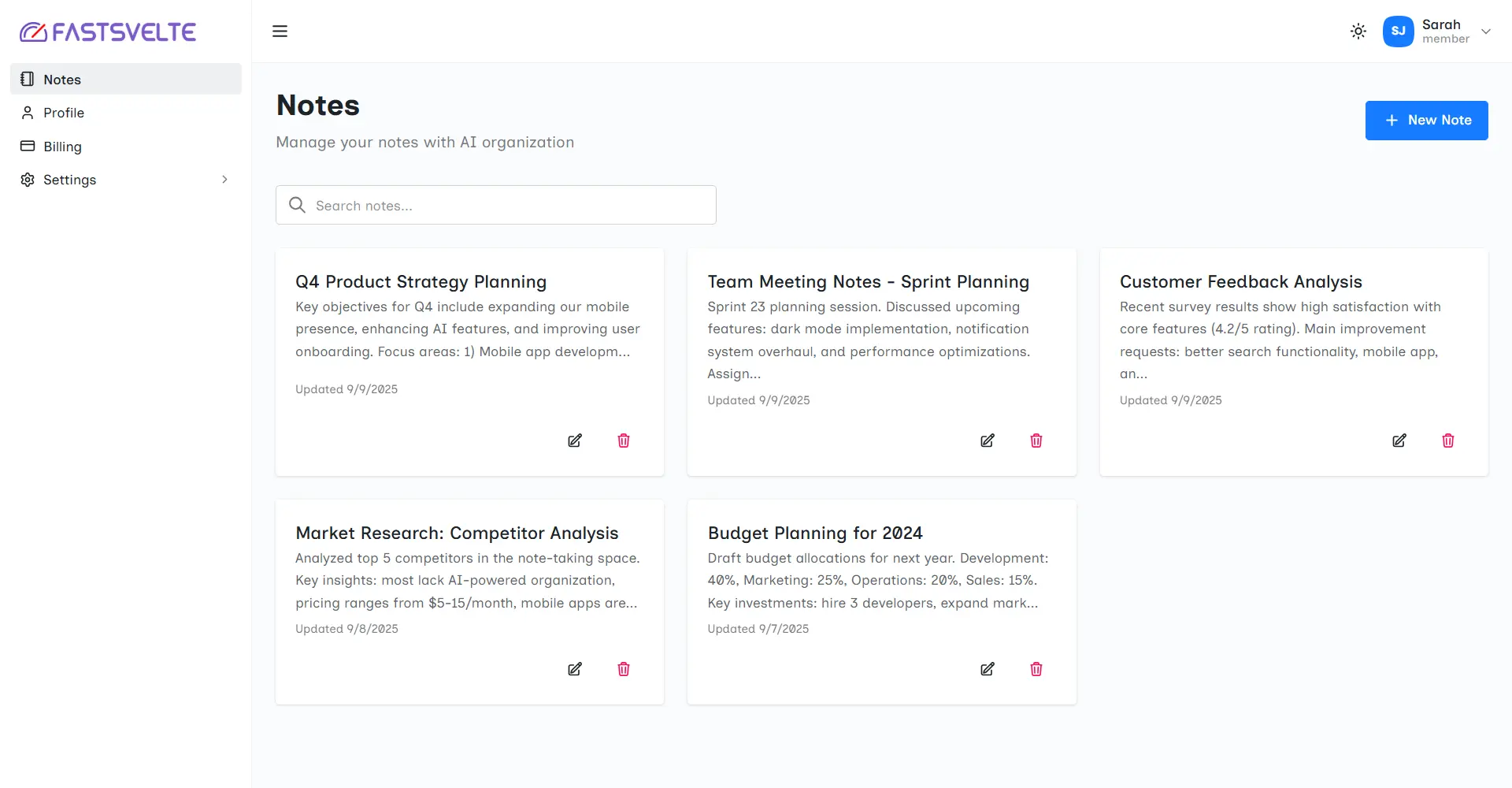 Screenshot 8 of FastSvelte