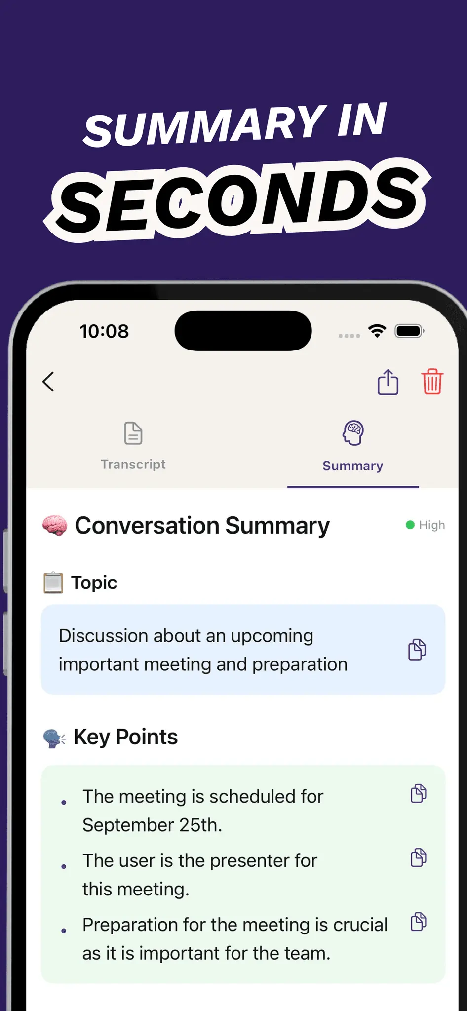 Screenshot 3 of Audio Transcription: iScribe